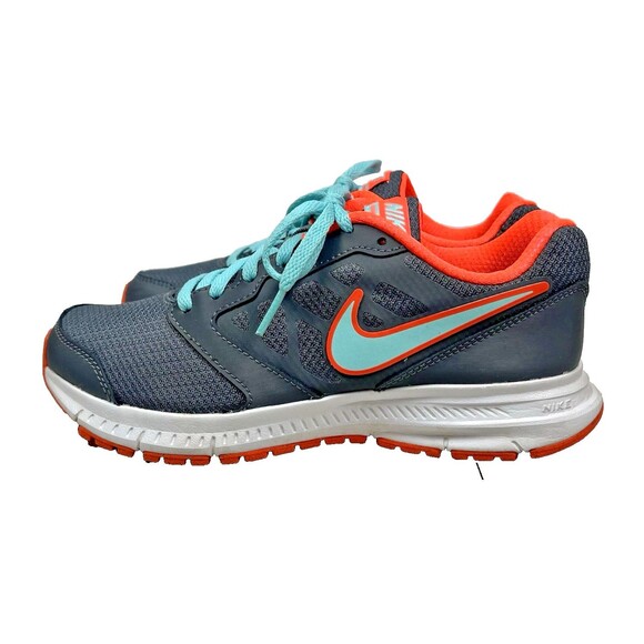 Nike Downshifter 6 Running Shoe Women's Size 7 Gray/Orange/Blue EUC - Picture 1 of 10